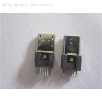 MICRO-USB 5P B TYPE MALE SLIM SMT+DIP